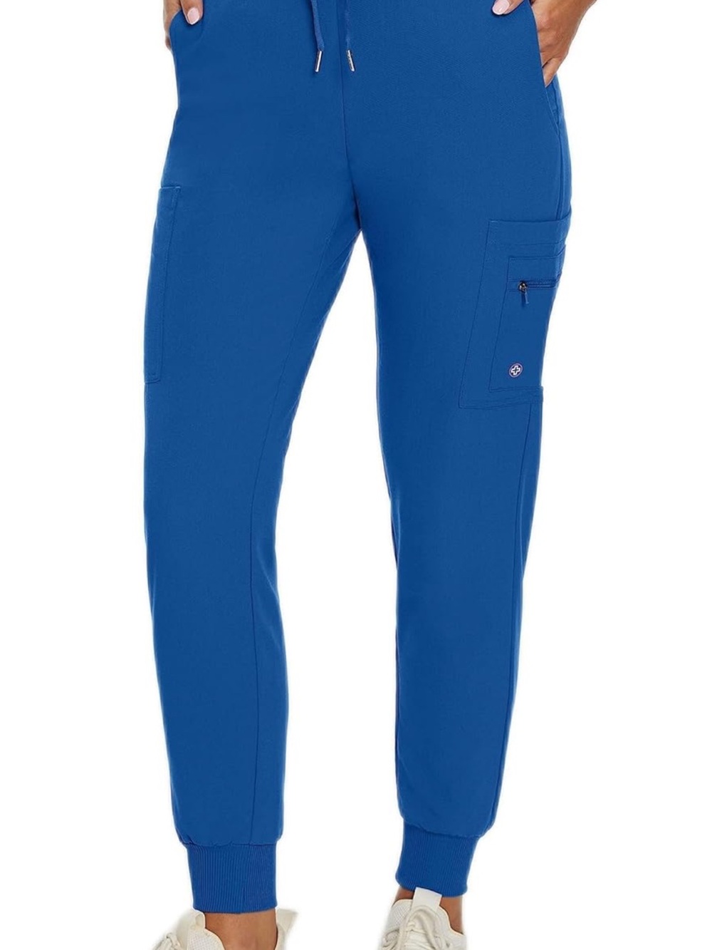 White Cross Royal Blue Cargo Jogger Scrub Pants